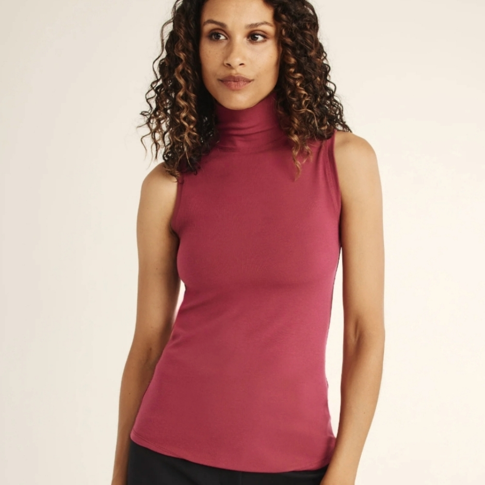 Kit and Ace Sleeveless mock neck